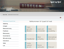 Tablet Screenshot of lysetoglivet.dk